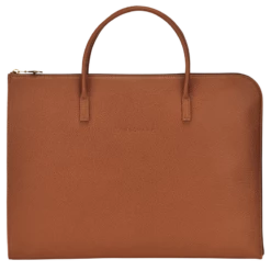 Longchamp Le Foulonné S Briefcase Caramel - Leather