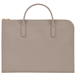 Longchamp Le Foulonné S Briefcase Turtledove - Leather