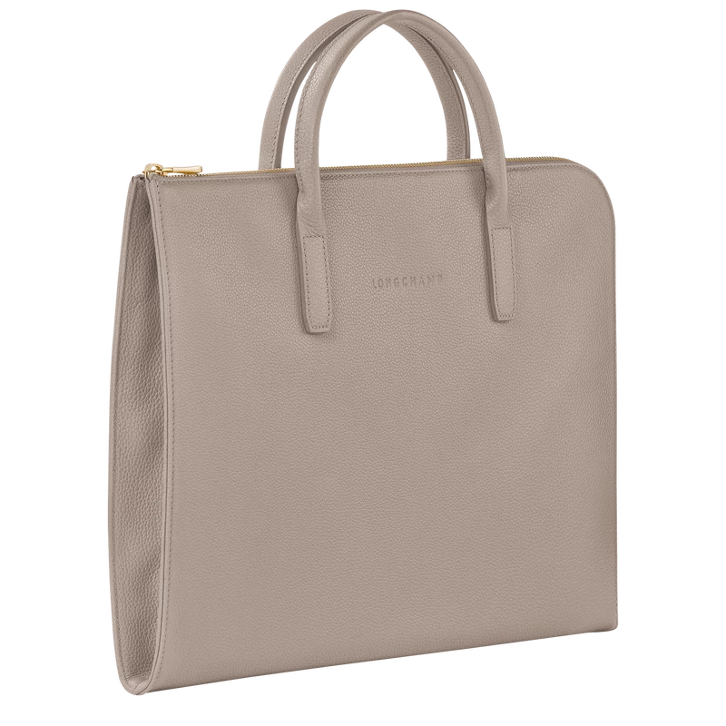 Longchamp Le Foulonné S Briefcase Turtledove - Leather - Image 3