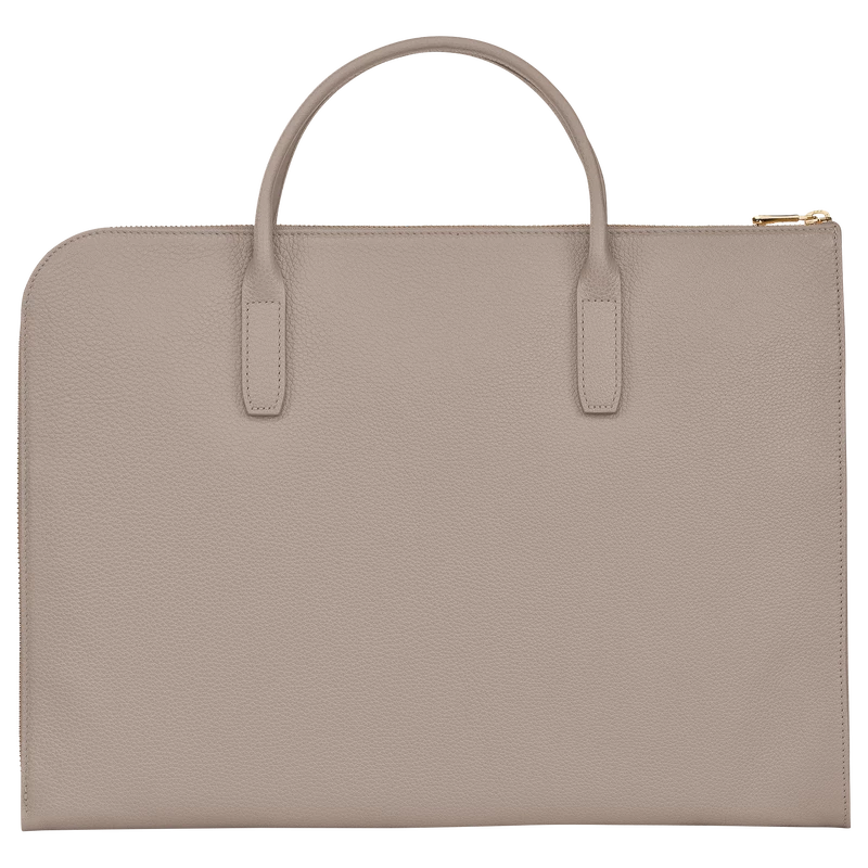 Longchamp Le Foulonné S Briefcase Turtledove - Leather - Image 4
