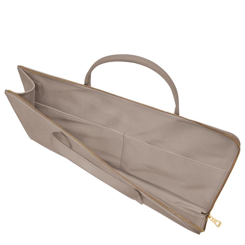 Longchamp Le Foulonné S Briefcase Turtledove - Leather - Image 5