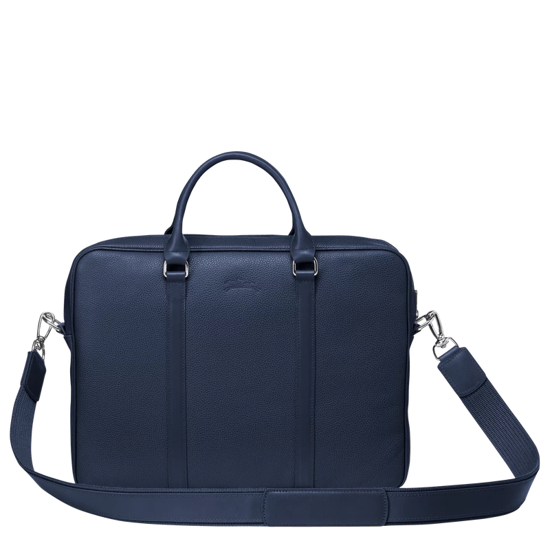 Longchamp Le Foulonné XS Briefcase Navy - Leather - Image 4