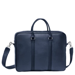 Longchamp Le Foulonné S Briefcase Navy - Leather
