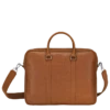 Longchamp Le Foulonné M Briefcase Caramel - Leather