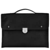 Longchamp Le Foulonné S Briefcase Black - Leather