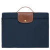 Longchamp Le Pliage Original S Briefcase Navy - Recycled Canvas