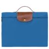 Longchamp Le Pliage Original S Briefcase Cobalt - Recycled Canvas