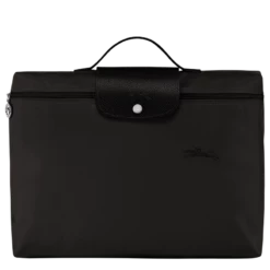 Longchamp Le Pliage Green S Briefcase Black - Recycled Canvas