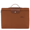 Longchamp Le Pliage Green S Briefcase Cognac - Recycled Canvas