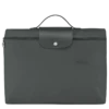 Longchamp Le Pliage Green S Briefcase Graphite - Recycled Canvas