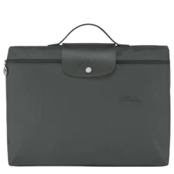 Longchamp Le Pliage Green S Briefcase Graphite - Recycled Canvas