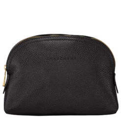 Longchamp Le Foulonné Pouch Black - Leather