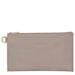 Longchamp Le Foulonné Pouch Turtledove - Leather