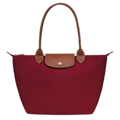 Longchamp Le Pliage Original M Tote Bag Red - Recycled Canvas
