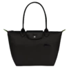 Longchamp Le Pliage Green M Tote Bag Black - Recycled Canvas