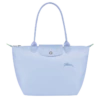 Longchamp Le Pliage Green M Tote Bag Sky Blue - Recycled Canvas