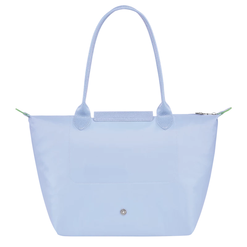 Longchamp Le Pliage Green M Tote Bag Sky Blue - Recycled Canvas - Image 3