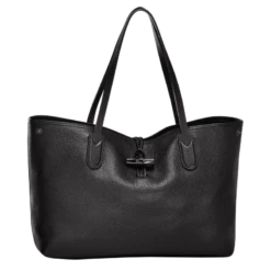 Longchamp Roseau Essential L Tote Bag Black - Leather
