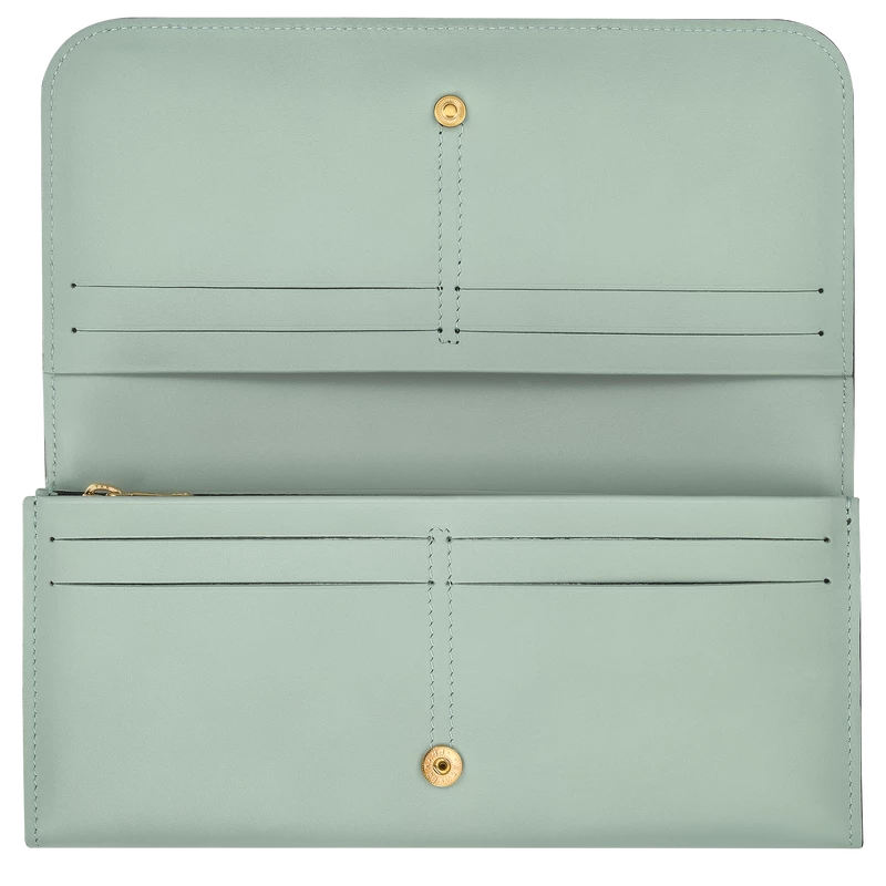 Longchamp Box-Trot Continental Wallet Green-gray - Leather - Image 2