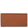 Longchamp Le Foulonné Continental Wallet Caramel - Leather