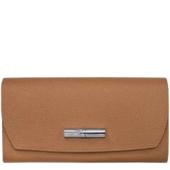 Longchamp Roseau Continental Wallet Natural - Leather