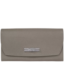 Longchamp Roseau Continental Wallet Turtledove - Leather