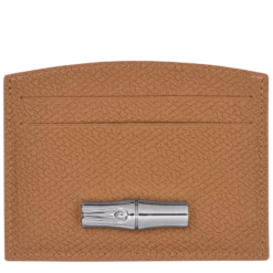 Longchamp Roseau Card Holder Natural - Leather