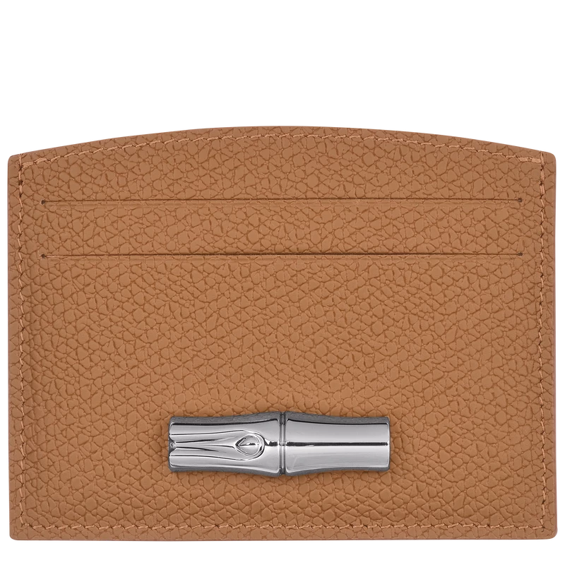 Longchamp Roseau Card Holder Natural - Leather