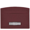 Longchamp Roseau Card Holder Plum - Leather