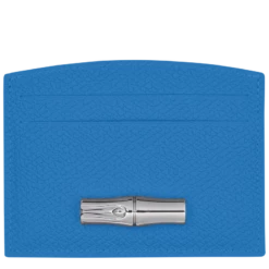 Longchamp Roseau Card Holder Cobalt - Leather