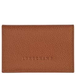 Longchamp Le Foulonné Card Holder Caramel - Leather