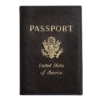Longchamp Le Foulonné Passport Cover Black - Leather