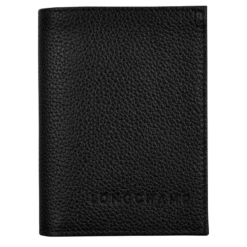 Longchamp Le Foulonné Card Holder Black - Leather