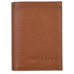 Longchamp Le Foulonné Card Holder Caramel - Leather