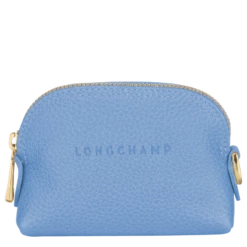 Longchamp Le Foulonné Coin Purse Cloud Blue - Leather