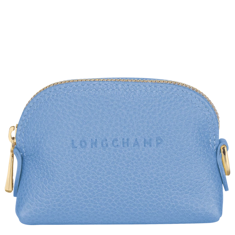 Longchamp Le Foulonné Coin Purse Cloud Blue - Leather