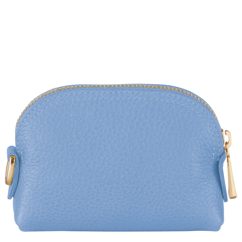 Longchamp Le Foulonné Coin Purse Cloud Blue - Leather - Image 2