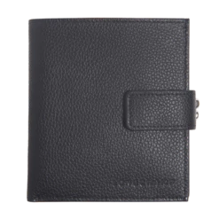 Longchamp Le Foulonné Compact Wallet Black - Leather
