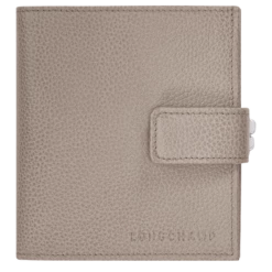 Longchamp Le Foulonné Compact Wallet Turtledove - Leather