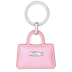 Longchamp Roseau Key Rings Pink - Leather