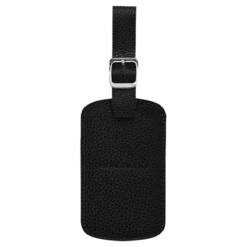 Longchamp Le Foulonné Luggage Tag Black - Leather